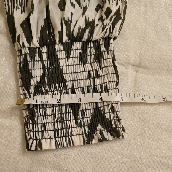 Misa Los Angeles Military Green and White Abstract Joggers - Picture 16 of 16